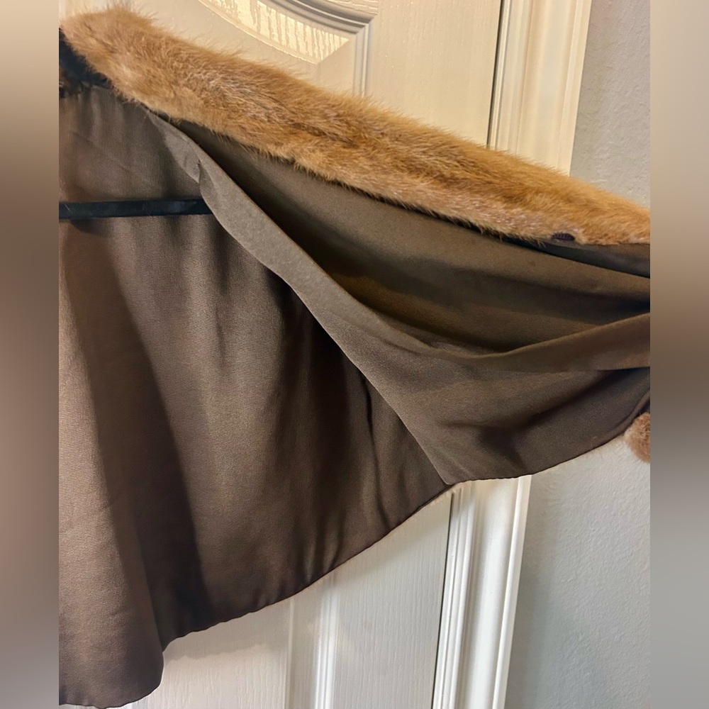 🍸”Buffums” Vintage Mink Fur Shrug/Cape Size L/XL - Picture 6 of 16